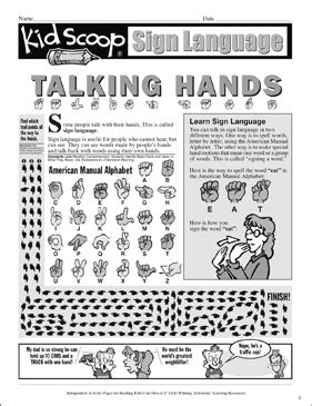 Sign Language Worksheets 的图像结果