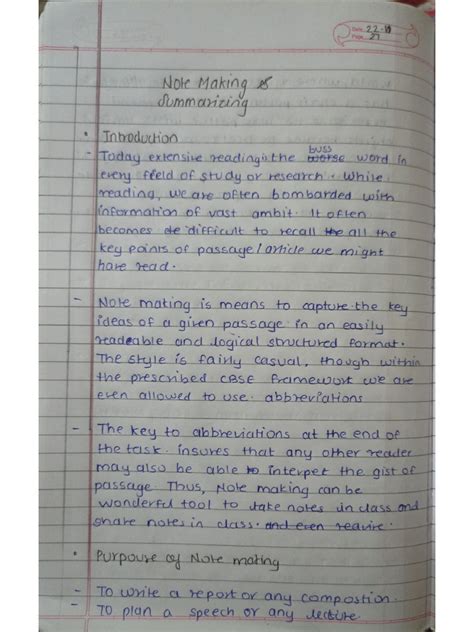 Image result for Note-making Examples