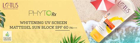 Lotus Professional PHYTORx Whitening UV Screen Mattegel Sun Block SPF ...