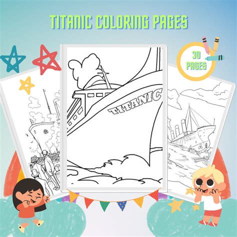 30 Titanic Coloring Pages | Free PDF Printable For Kids