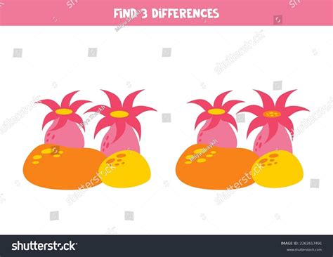 Find Three Differences Between Two Pictures Stock Vector (Royalty Free ...