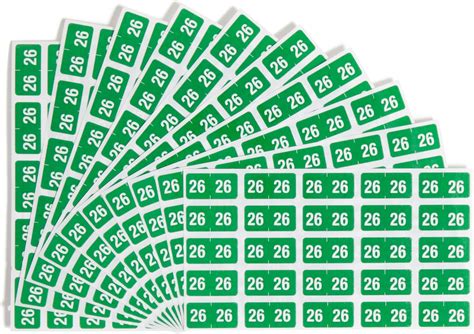 Amazon.com : Smead ETS Color-Coded 2026 Year Labels, 1" x 1/2", Pack of ...