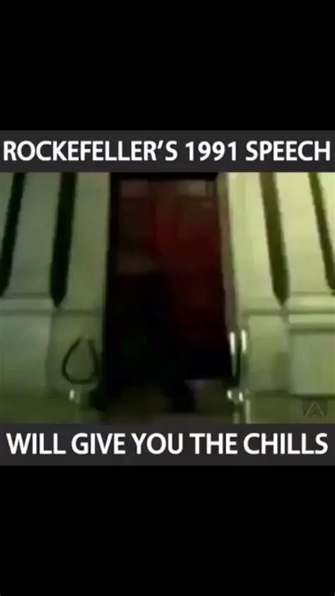1991 Bilderberg Rockefeller Speech
