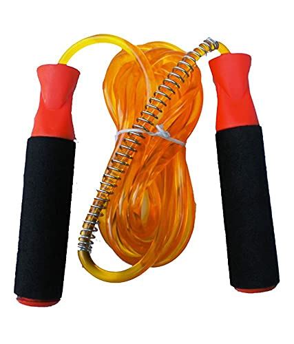 Buy SanR Sleek Orange PVC Jumping Skipping Rope (Pack of 1) Online at ...
