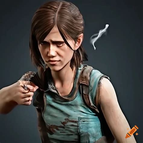 Ellie williams from the last of us smoking
