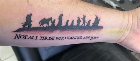 Not All Who Wander Are Lost Wrist Tattoo