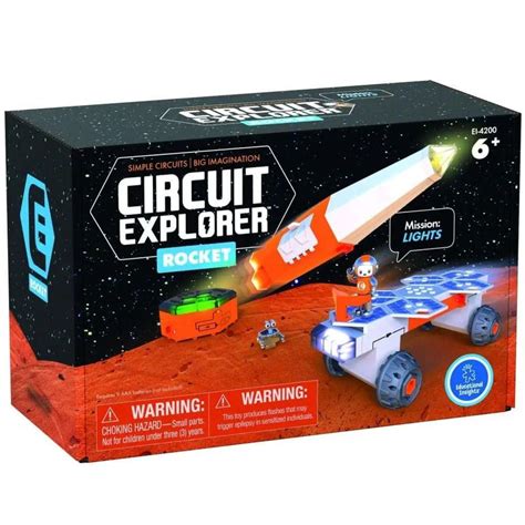 Circuit Explorer Rocket Light Up Building Kit Age 6 – CRAZE