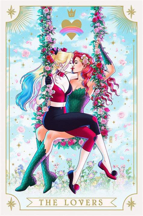 " ️THE LOVERS ️": Harley Quinn x Poison Ivy From [DC] Painted By The ...