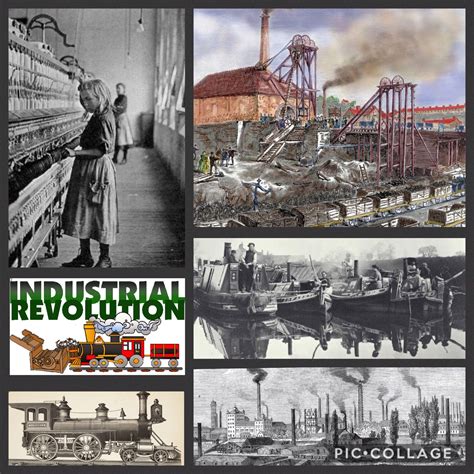 Industrial Revolution Inventions Collage