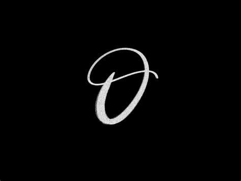 Letter O In Cursive