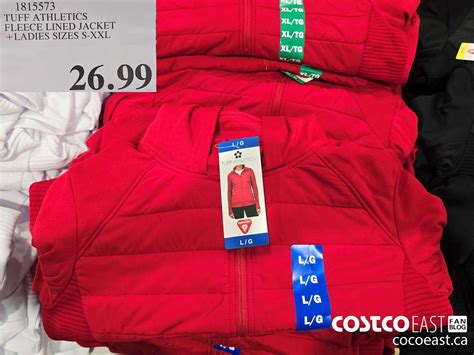 1815573 TUFF ATHLETICS FLEECE LINED JACKET LADIES SIZES XXL 26 99 - Costco East Fan Blog