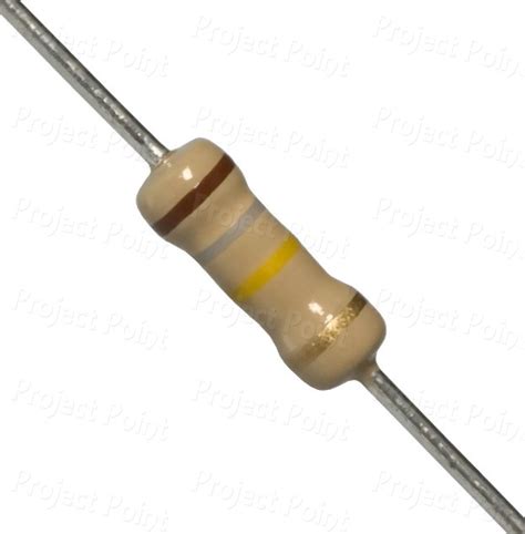 180K Ohm 0.5W Carbon Film Resistor 5% - Project Point Online