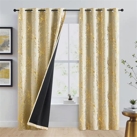 Amazon.com: FMFUNCTEX 100% Blackout Curtains for Bedroom, 96 Inches ...