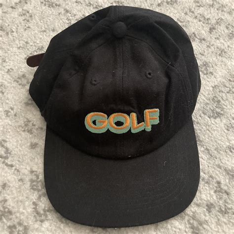 “Golf Wang” hat -Black Baseball Style Hat -Bolded... - Depop