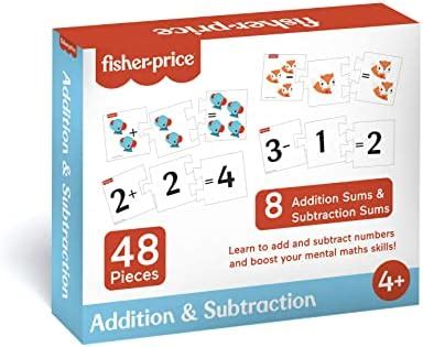 Buy Fisher-Price Addition & Subtraction - 48 Pieces of Puzzles for Kids ...