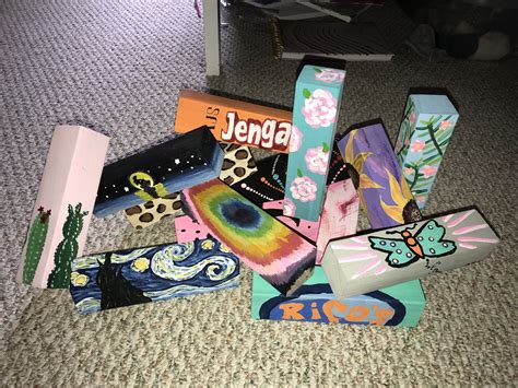 Pin by Ashley Hale on Painting crafts | Block painting, Jenga blocks ...