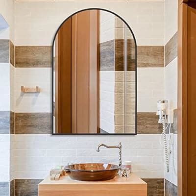 NISHCON Black Arched Mirror 24 X 36 Inch, Arched | Ubuy India