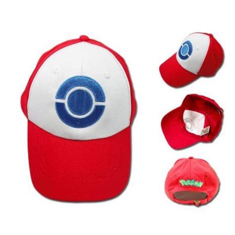 Buy Pokemon Ash Hat Ketchum Game Cosplay Costume Pokemon Hat Cap Online ...