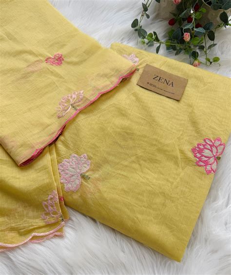 Premium Mul Chanderi Embroidered Unstitched Suit – Redefining Ethnic E ...