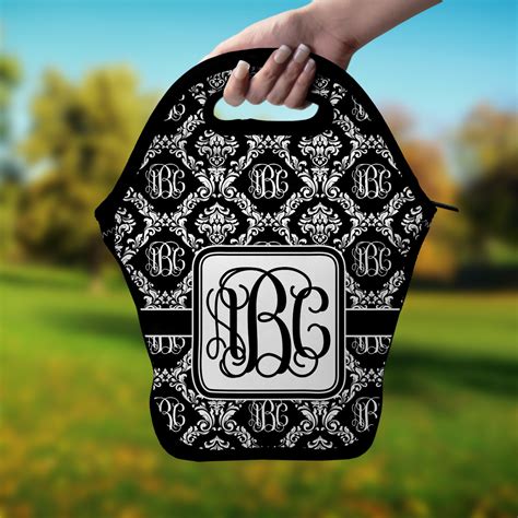 Custom Monogrammed Damask Lunch Bag | YouCustomizeIt