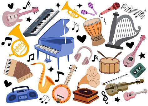 Image result for Musical Instruments Names Cartoon