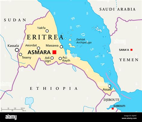 Where Is Eritrea In Africa Map