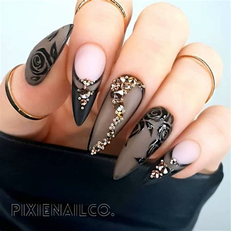 30 Edgy Goth Nail Designs for a Bold Manicure - Velocity Art and Design