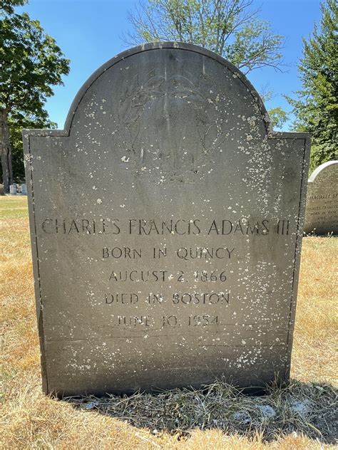 Charles Francis Adams III – Kurt's Historic Sites