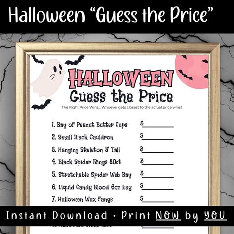 Halloween Guess the Price Game| Icebreaker Party Game for Halloween ...