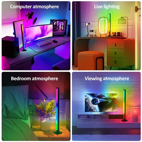 Buy Everso 2Pcs Smart LED Light Bar RGB TV Ambient Light with Remote ...