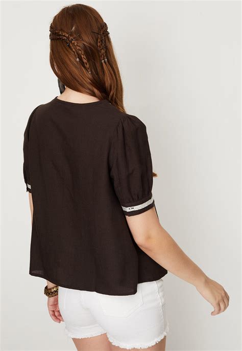 Buy Women Embroidered Puffed Sleeve Tunic Online at just Rs. 799.0 ...