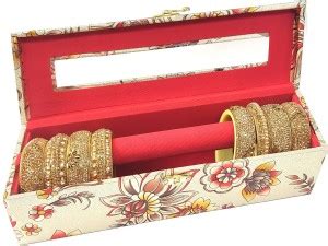CURIOUS Wooden 1 Piece One Rod Bangle Box Storage Box with Lock System ...