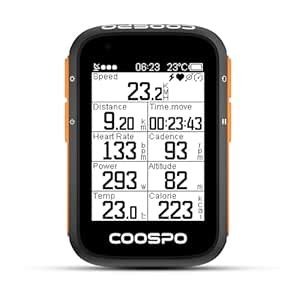 Buy CooSpo Bike Computer, GPS Wireless Cycle Speedometer Odometer 2.4 ...