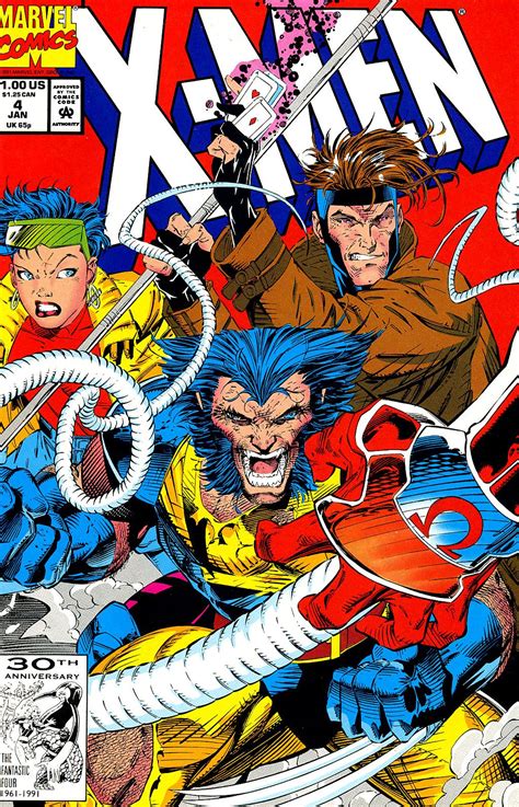 X-Men #4 by Jim Lee (I LOVE the amount of detail in each character's ...