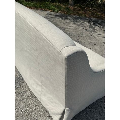 Vintage Boho Charles Stewart Pinstripe Sofa For Sale at 1stDibs