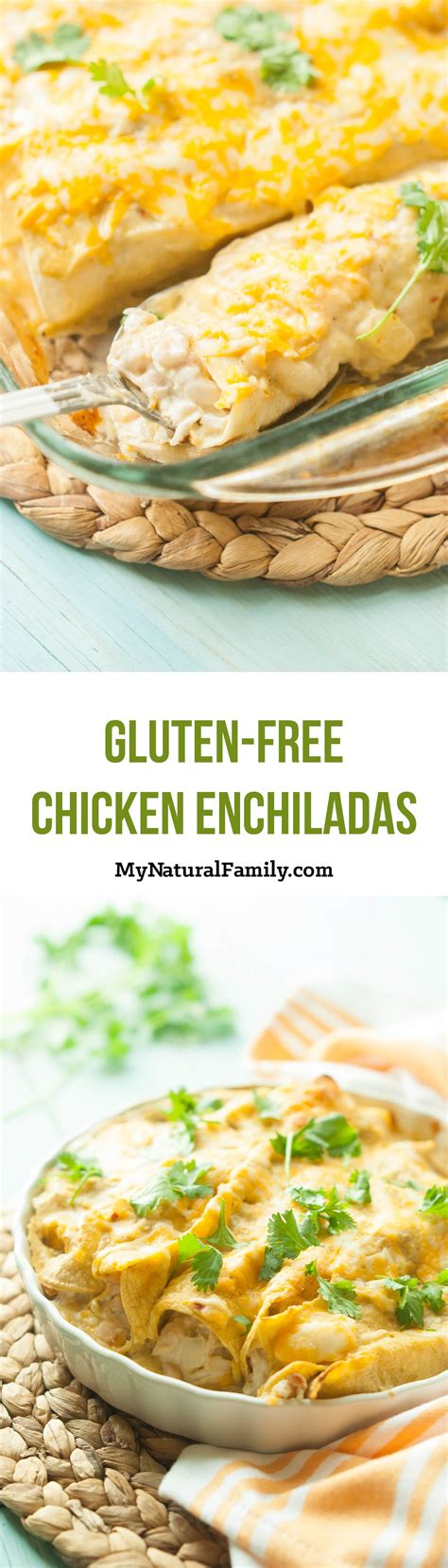 These gluten free chicken enchiladas are hearty, super flavorful, and ...