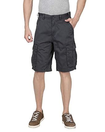 t-base Men's Grey Casual Cargo Shorts - Shorts for Men : Amazon.in ...