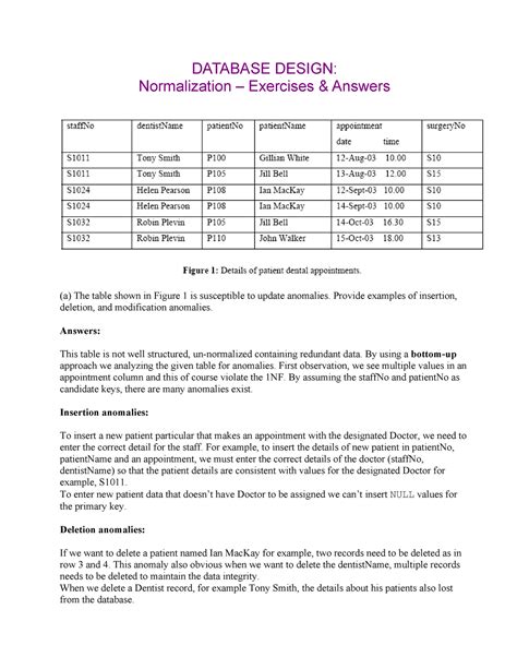 Database Normalization Practice Questions 的图像结果