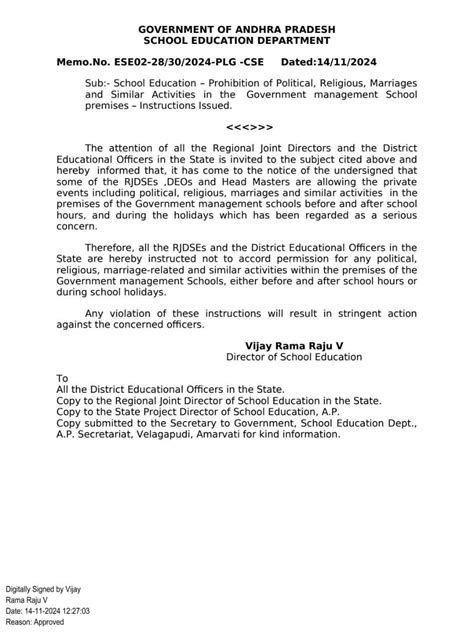 Prohibition of Political, Religious, Marriages and Similar Activities ...