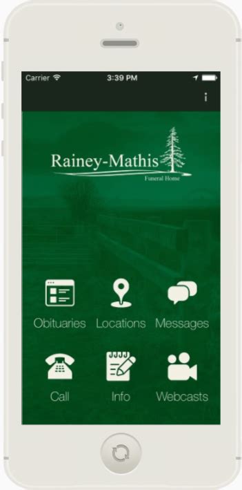 Mobile App | Mathis Funeral Home