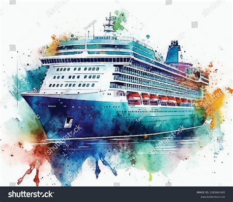 Cruise Ship Drawing