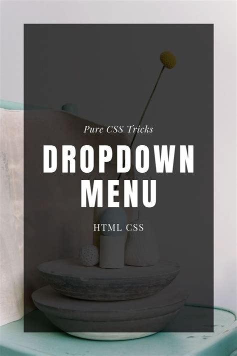 How to Make Dropdwn Menu HTML and CSS 的图像结果