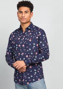 MUFTI Men Floral Print Casual Multicolor Shirt - Buy MUFTI Men Floral ...
