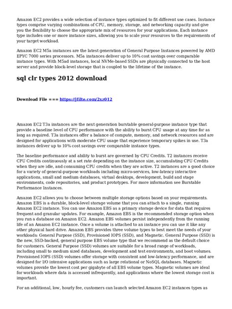 Fillable Online What is EC2? EC2 Instance and its types. General ...