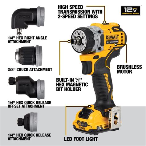DEWALT XTREME 5-In-1 12-volt Max 3/8-in Keyless Brushless Cordless ...