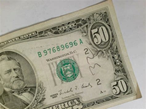 1990 50 Dollar Bill