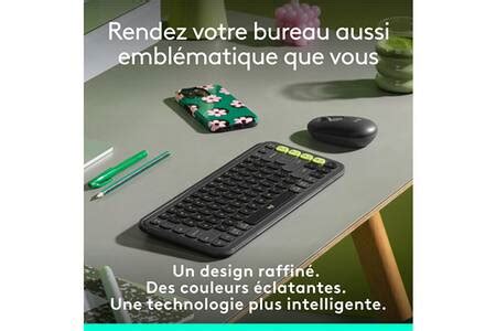 Clavier Logitech POP Icon Keys Bluetooth sans fil | Darty