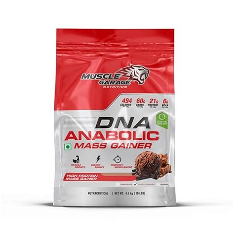 Muscle Garage DNA Anabolic Mass Gainer | High Protein Weight Gainer ...