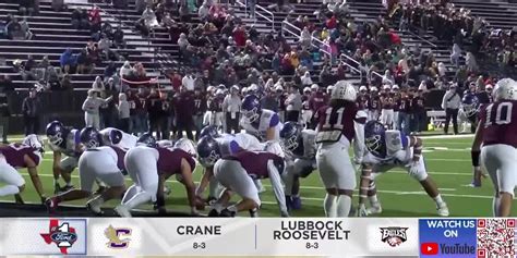 HIGHLIGHTS: The Crane loses a playoff battle against Lubbock Roosevelt ...