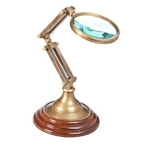 Nauticals Decor Vintage Antique Brass Marine Table Magnifying Glass ...